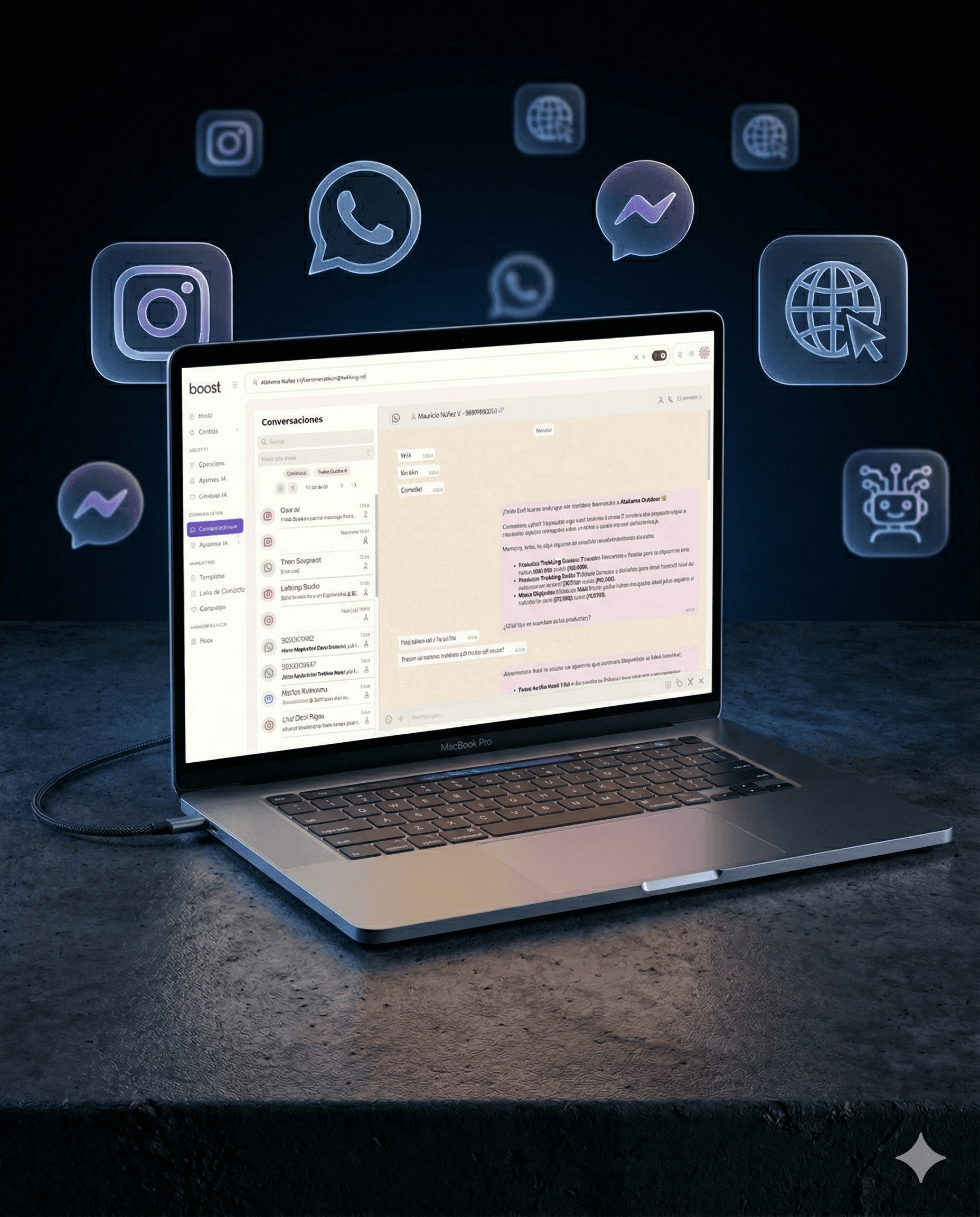 Boost - Plataforma de conversaciones